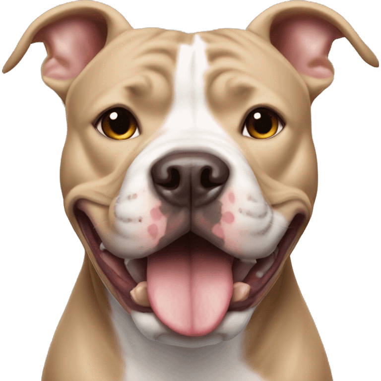 Pitbull with underbite  emoji