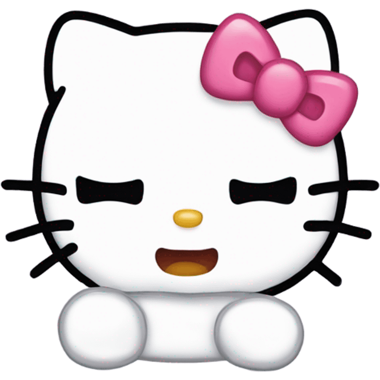 hello kitty crying emoji