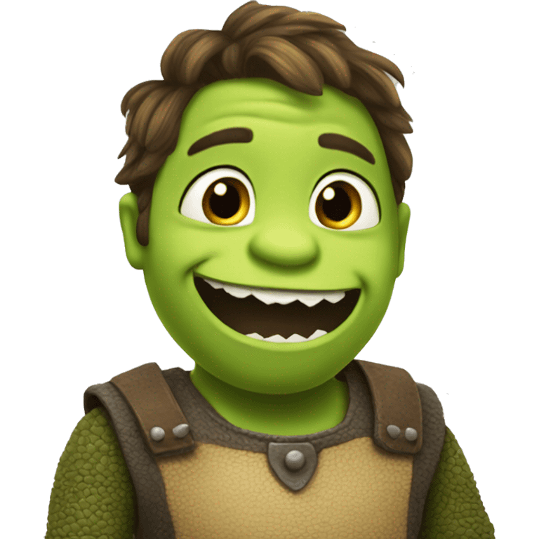 Sherk flirting  emoji