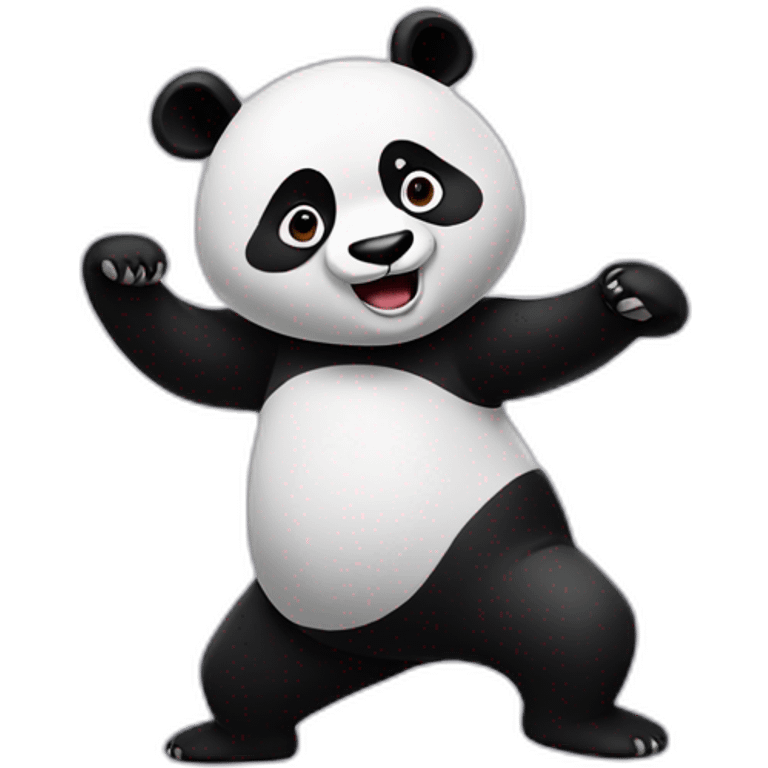 Panda dancing emoji