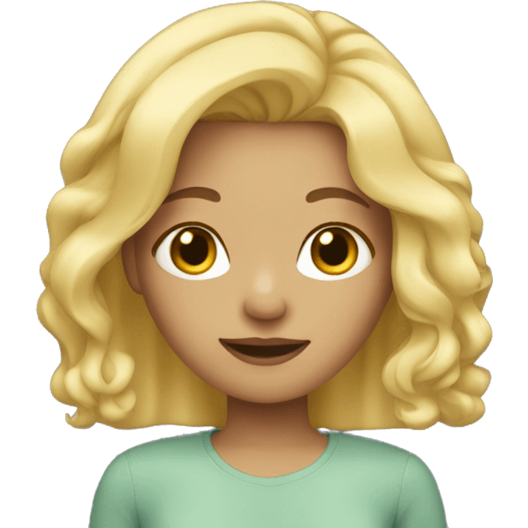 Girl with blonde hair  emoji