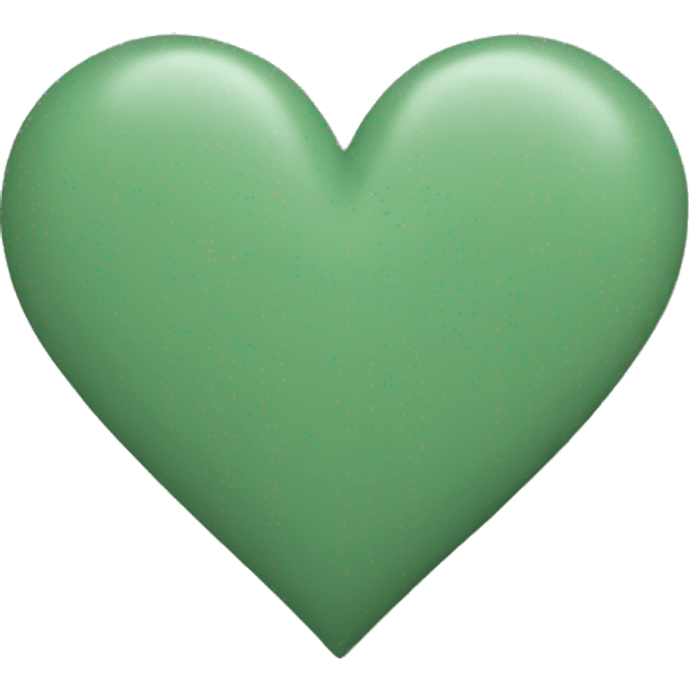 Sage green heart emoji