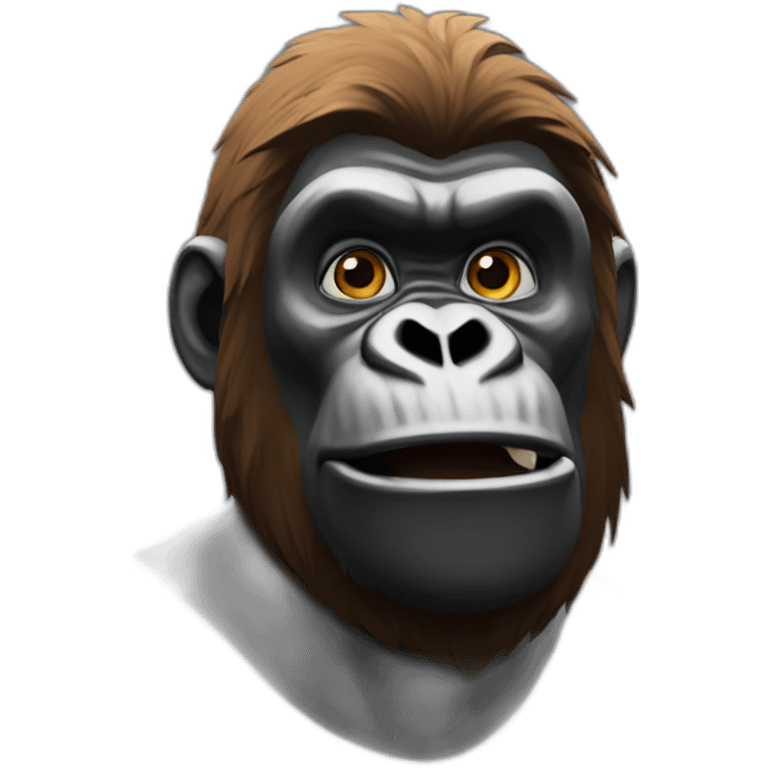 a gorilla wit fortnite skin style emoji