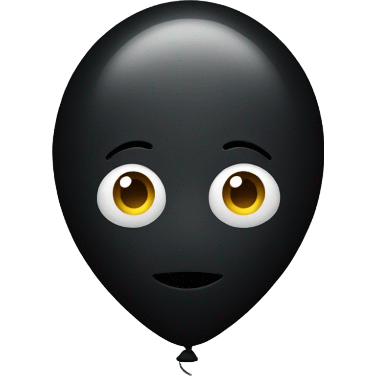 Black balloon emoji