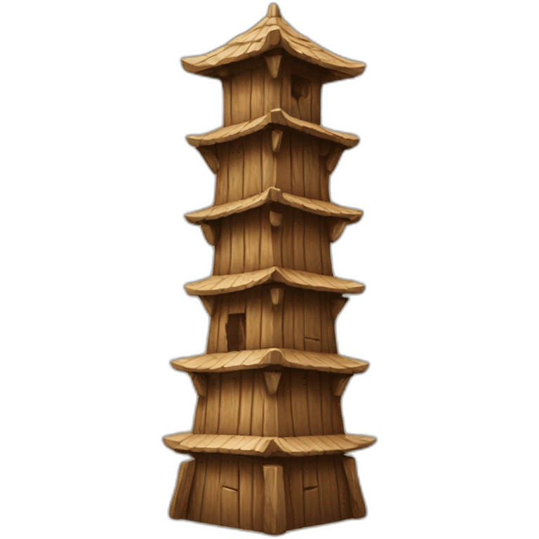 Wooden tower emoji