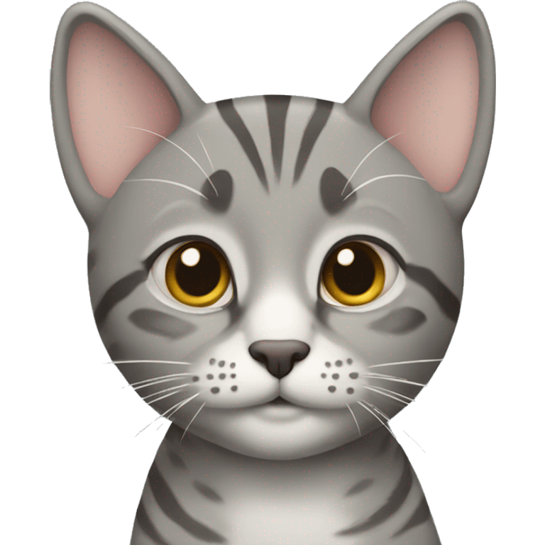 Gray Tabby cat emoji