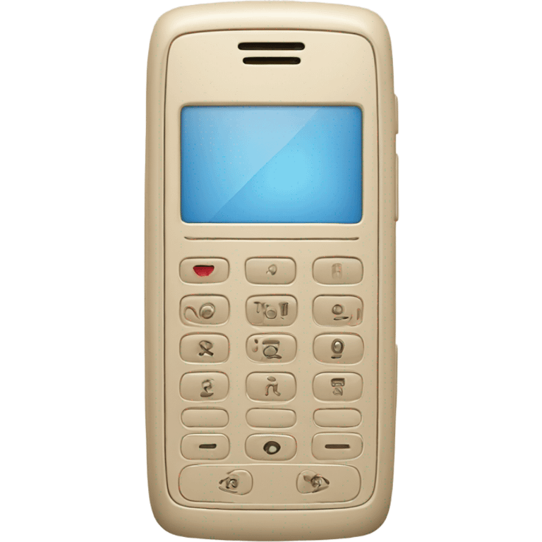 Beige cellphone  emoji