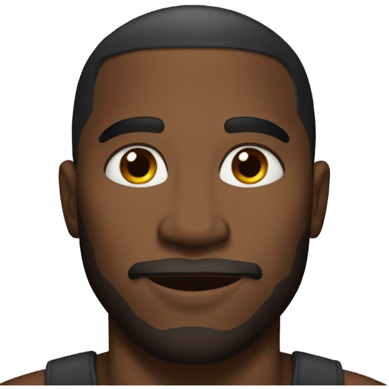 A very buff black man emoji