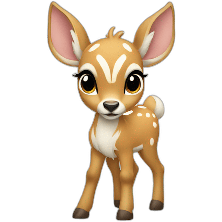 white bambi emoji