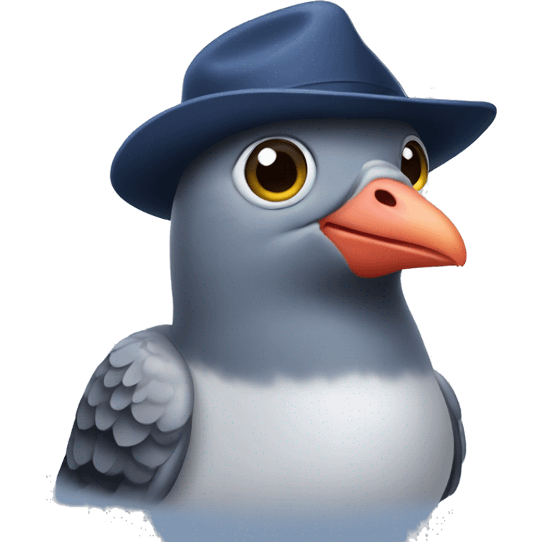 pigeon with yankee hat emoji