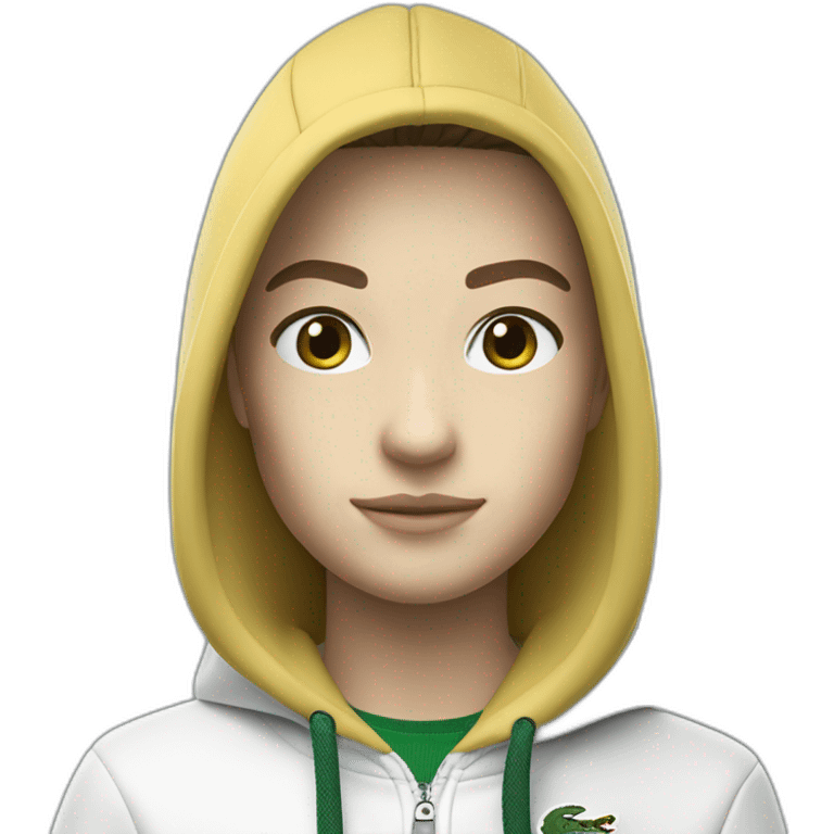 Lacoste tênis black bob with white lacoste hoodie emoji