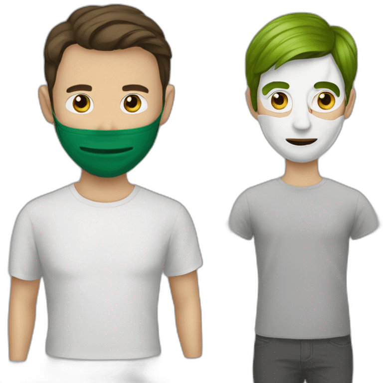 zelenskiy and mask anonymous emoji