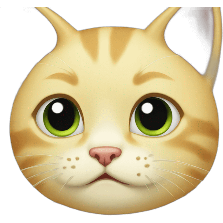 blond cat crying emoji