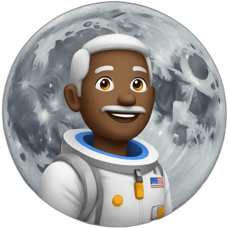 man on moon emoji