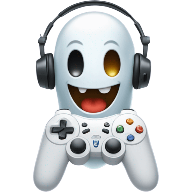 gamer ghost laughing emoji