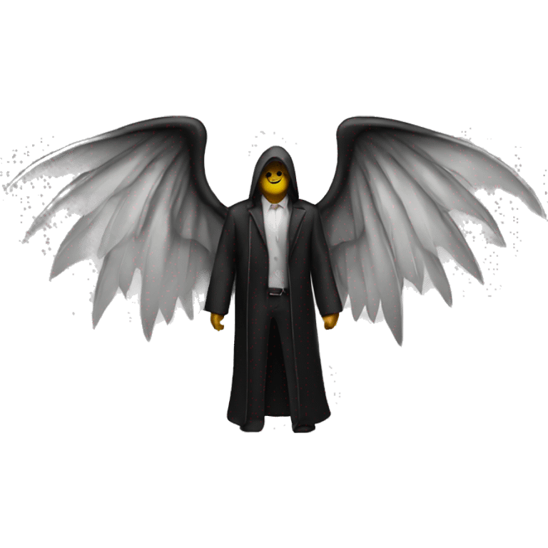 Lucifer wings black colour  emoji