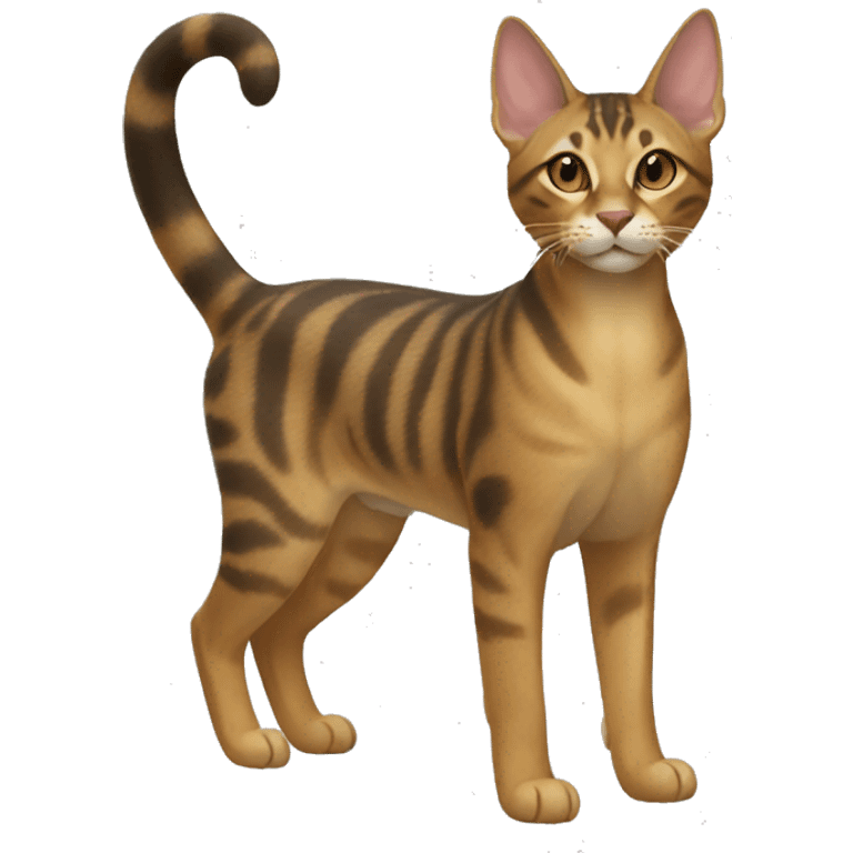 Sokoke Cat Breed Full Body emoji