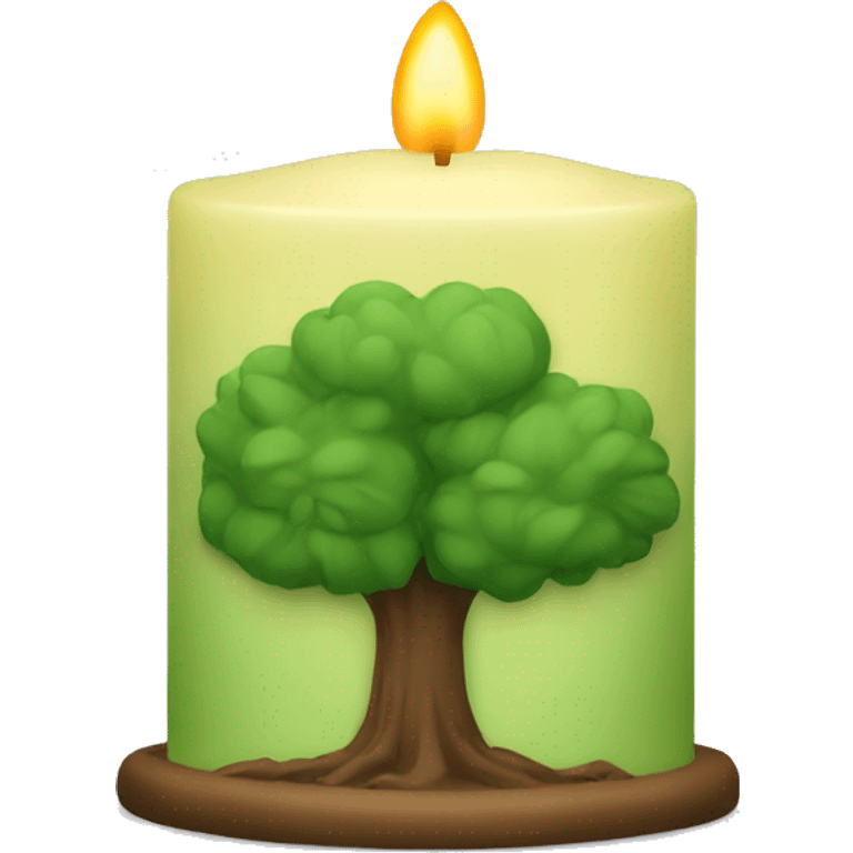 Tree candle emoji