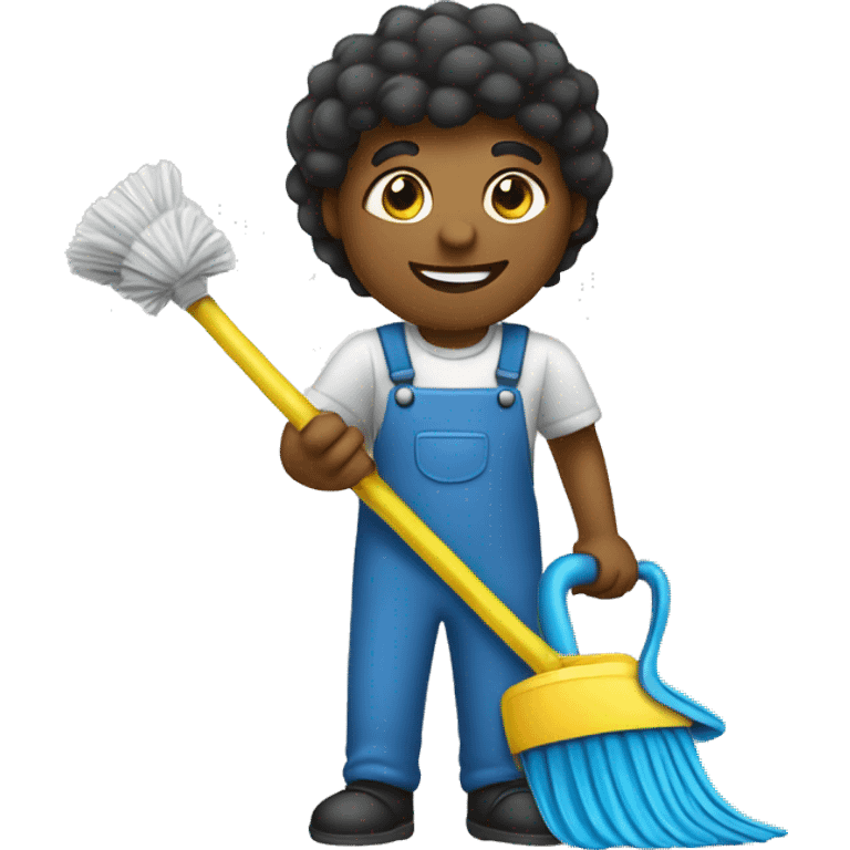 a person cleaning emoji