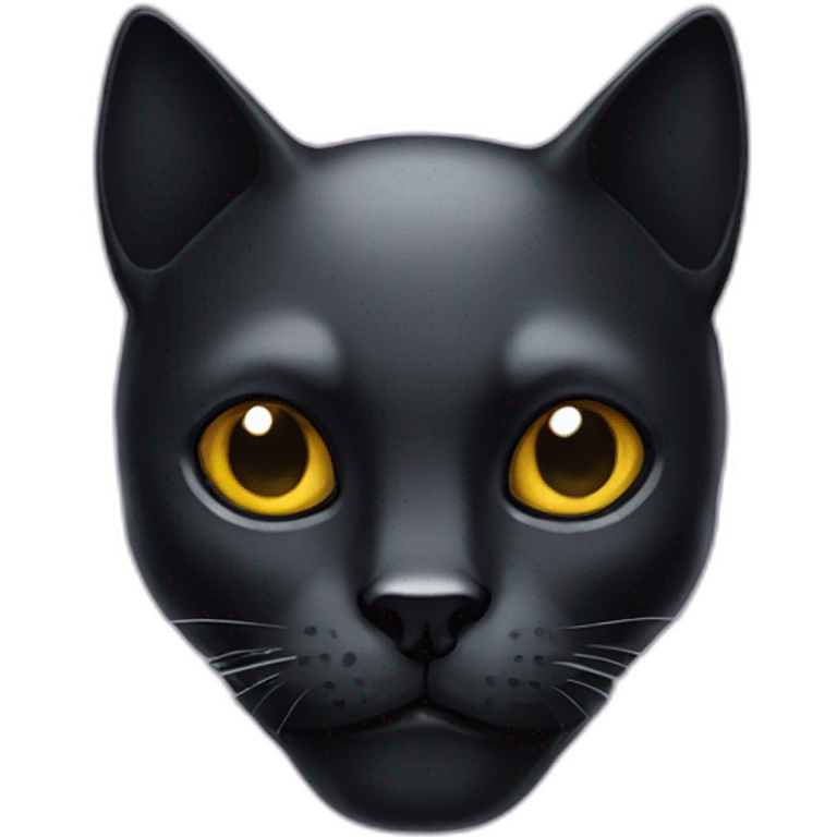 Black-cat-skull emoji