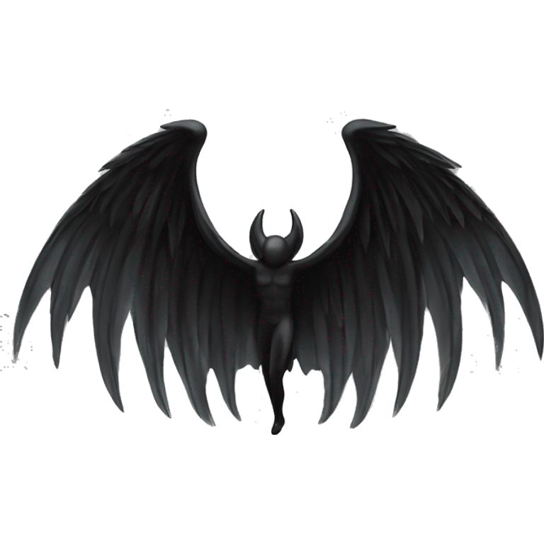 Lucifer wings black colour no man only wings  emoji