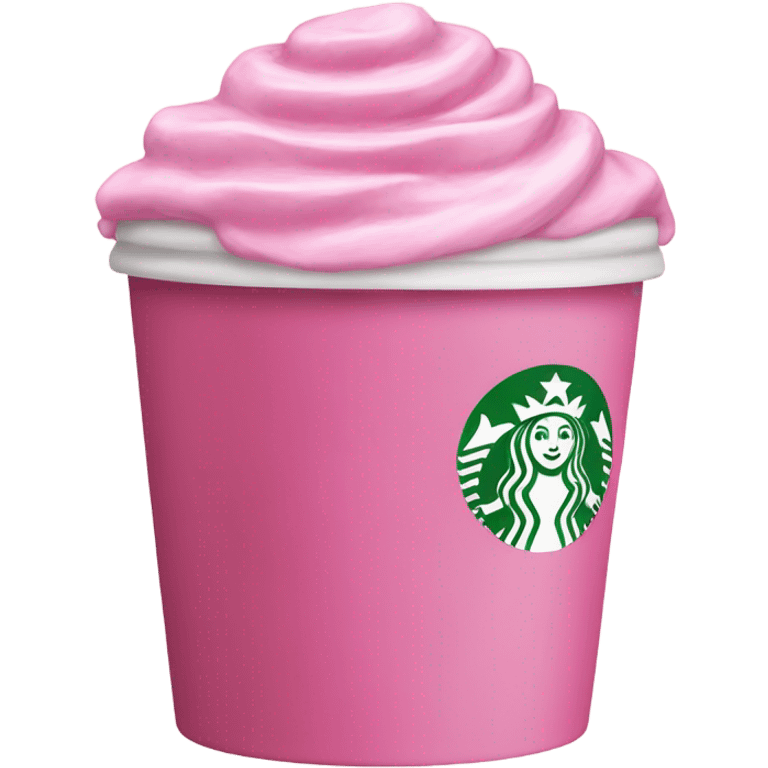 Starbucks pink emoji