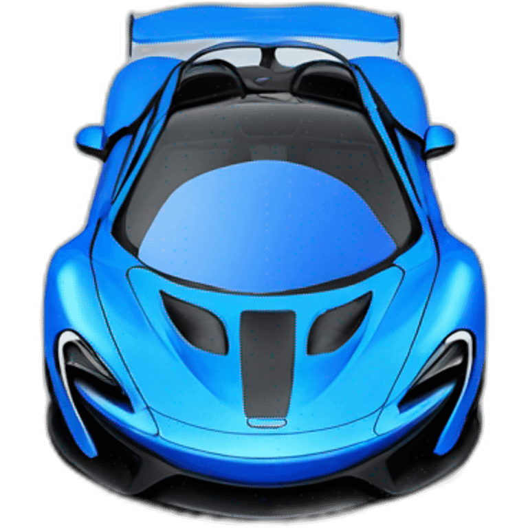 All blue mclaren, solid blue emoji