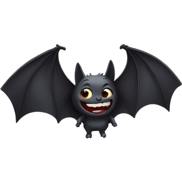 Mischievous gothic bat emoji