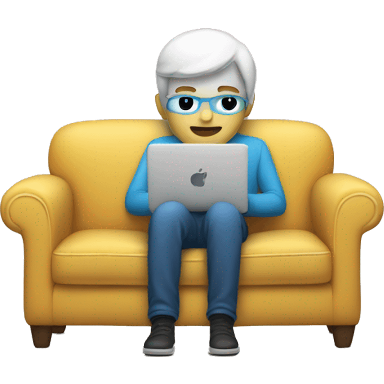 coding on couch emoji