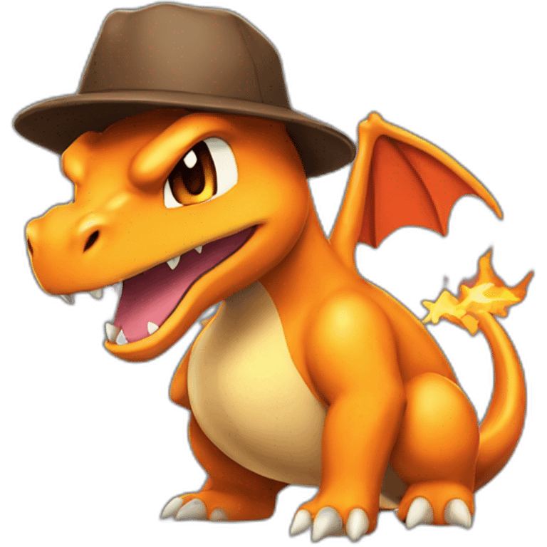 charizard with hat emoji