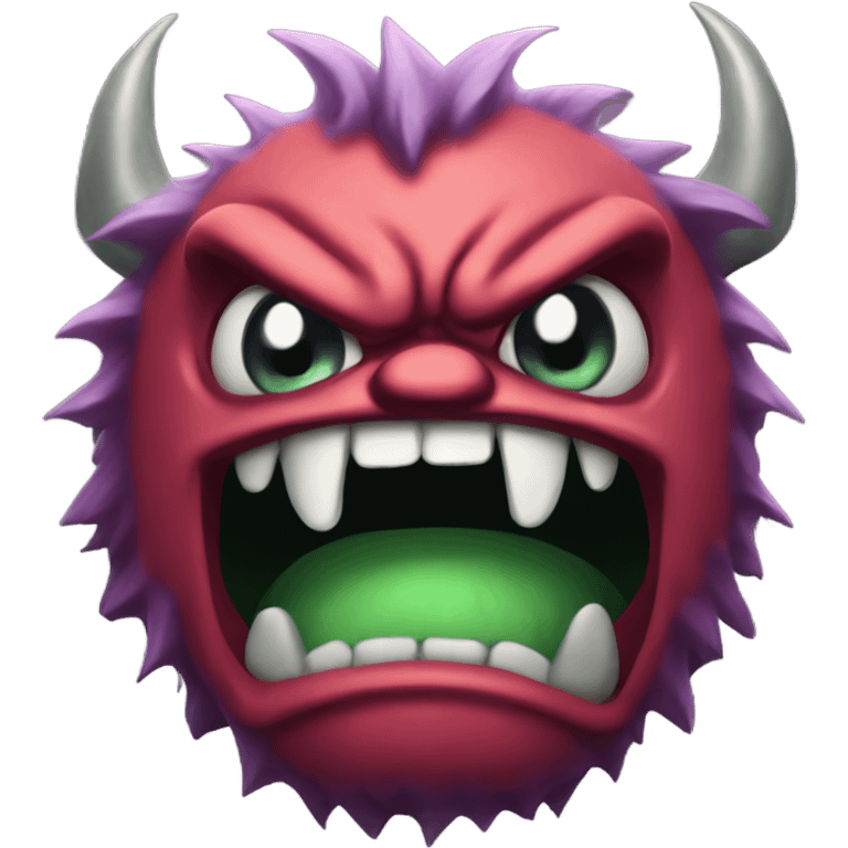 really angry monster emoji