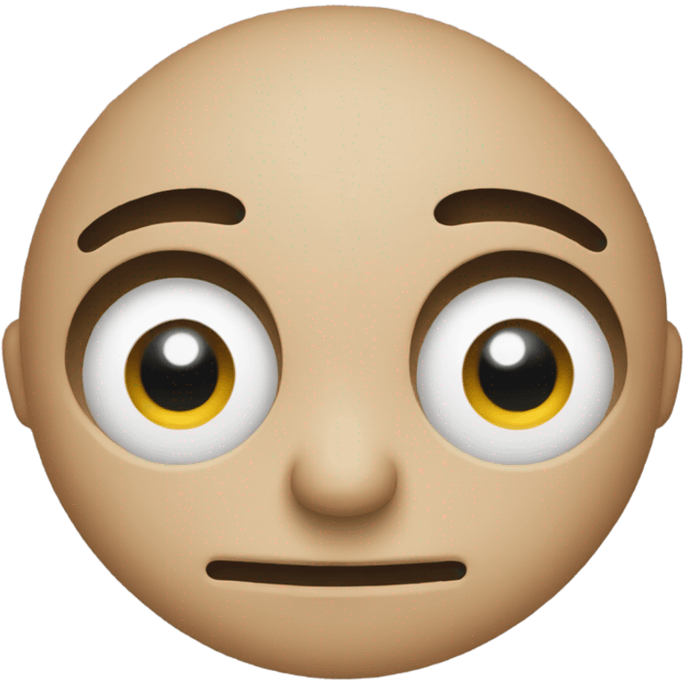 regular emoji with no mouth and eye twitch emoji