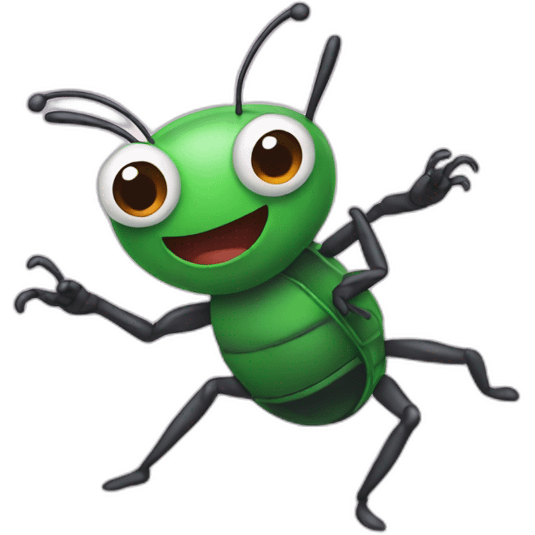 dancing bug emoji