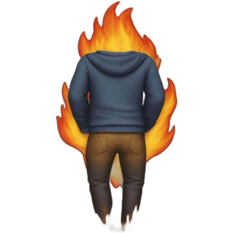 Fire butt emoji