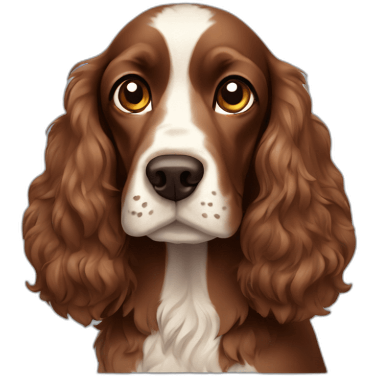 brown spaniel dog emoji