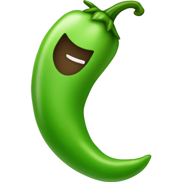 Green chili pepper emoji