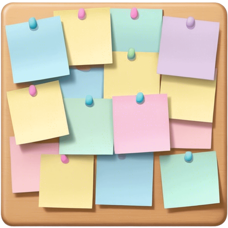 pastel sticky notes emoji