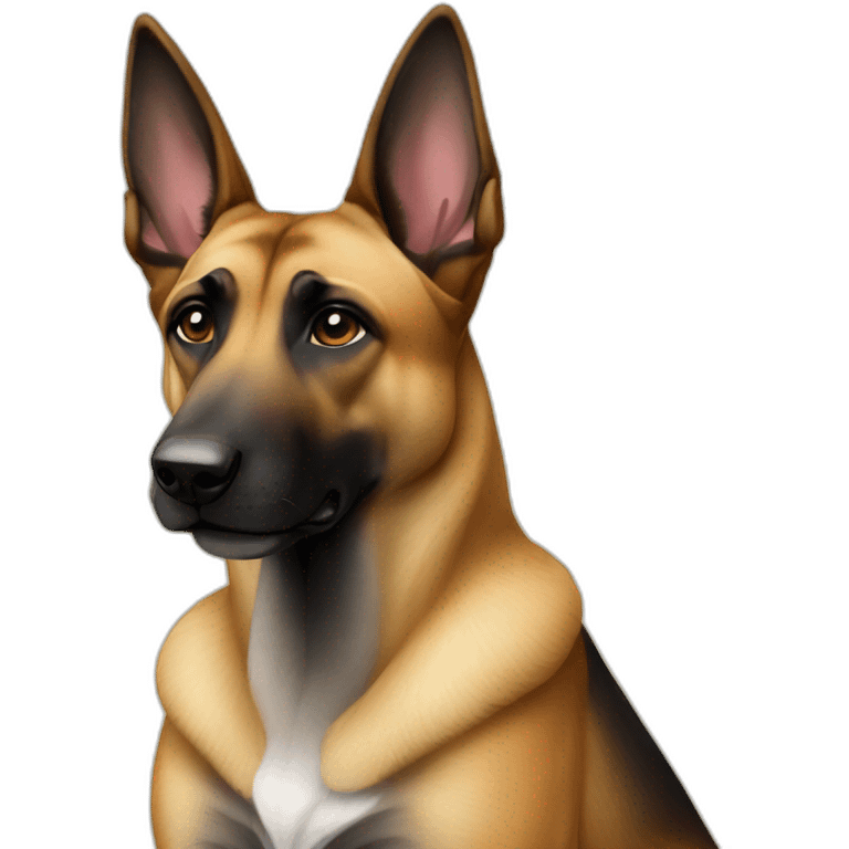 Malinois dog praying emoji