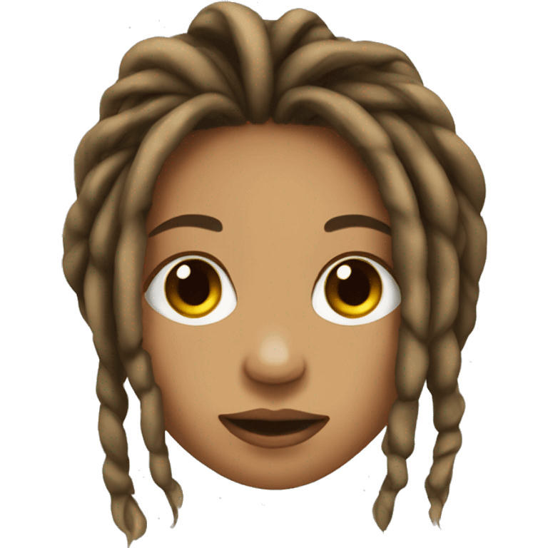 Girl with dreads emoji