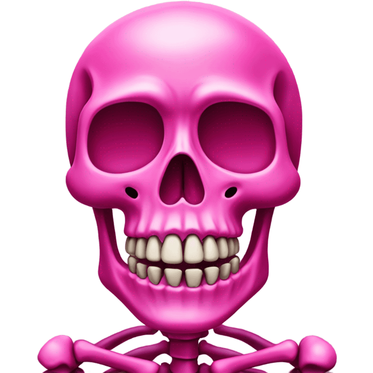 Pink skeleton  emoji