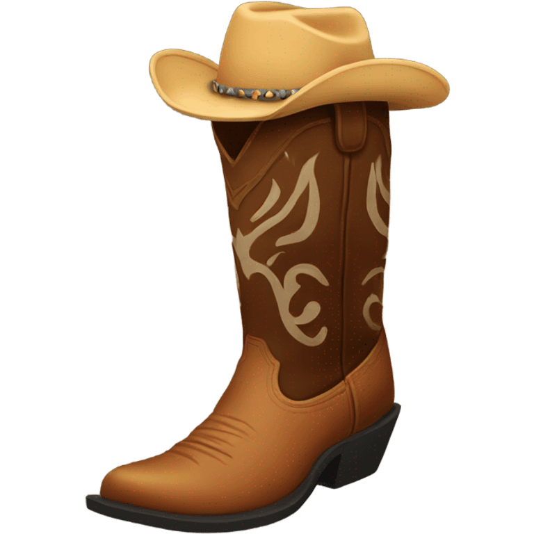 cowboy boot emoji