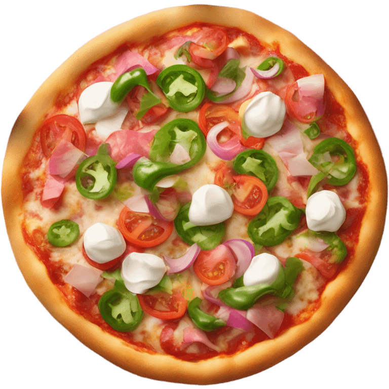 Pink pizza emoji