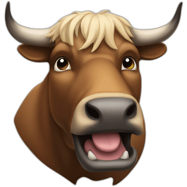 stock market bull emoji