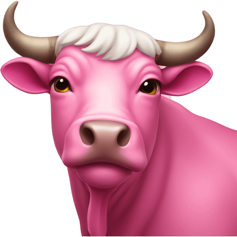 Pink bull emoji