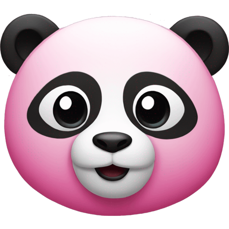 Pink panda emoji