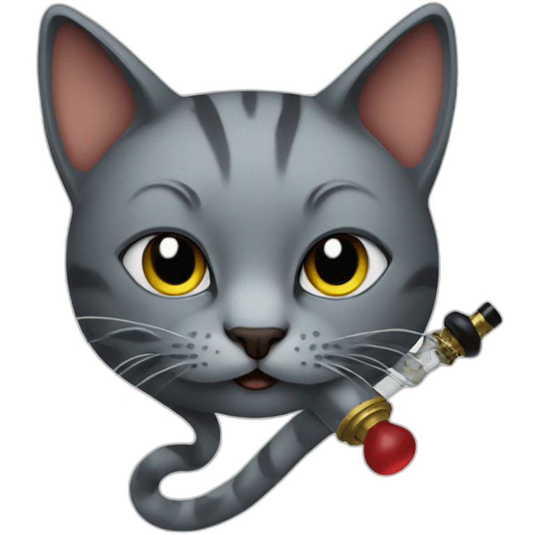 cat hookah emoji