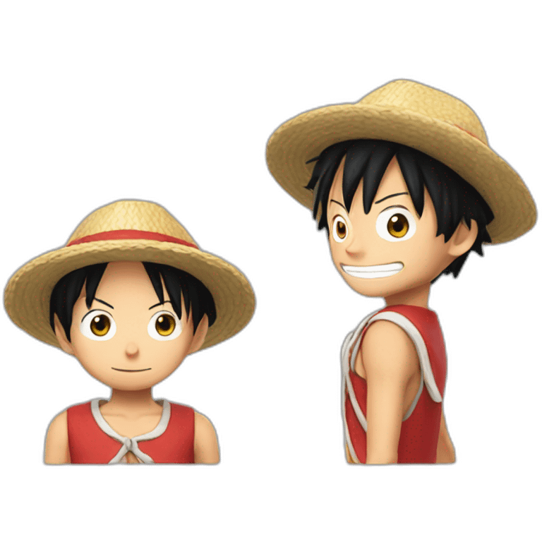 Luffy en tenue de Dani emoji