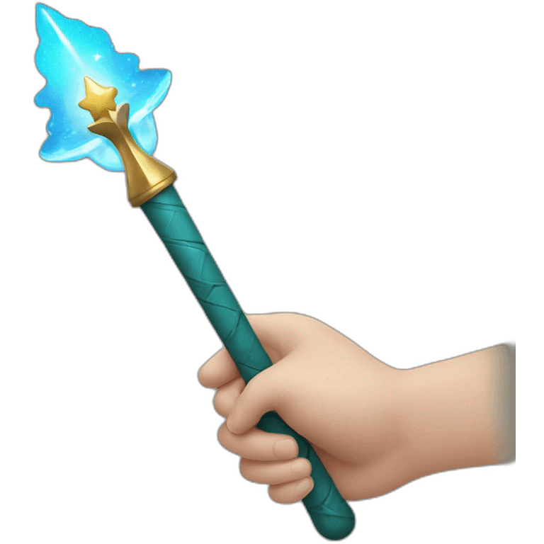 Wonder wand in the hand emoji