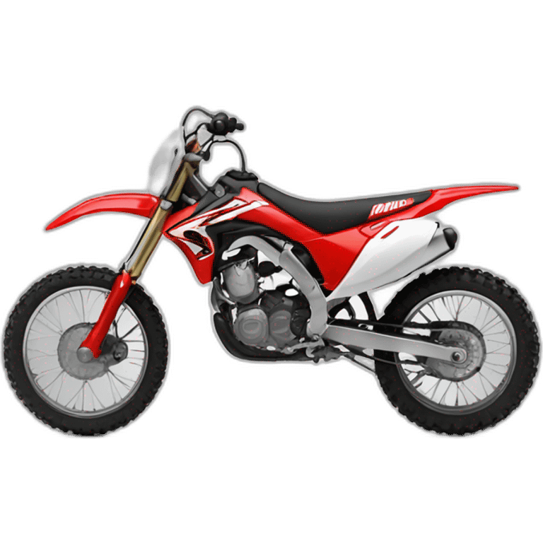 Motocross honda red emoji