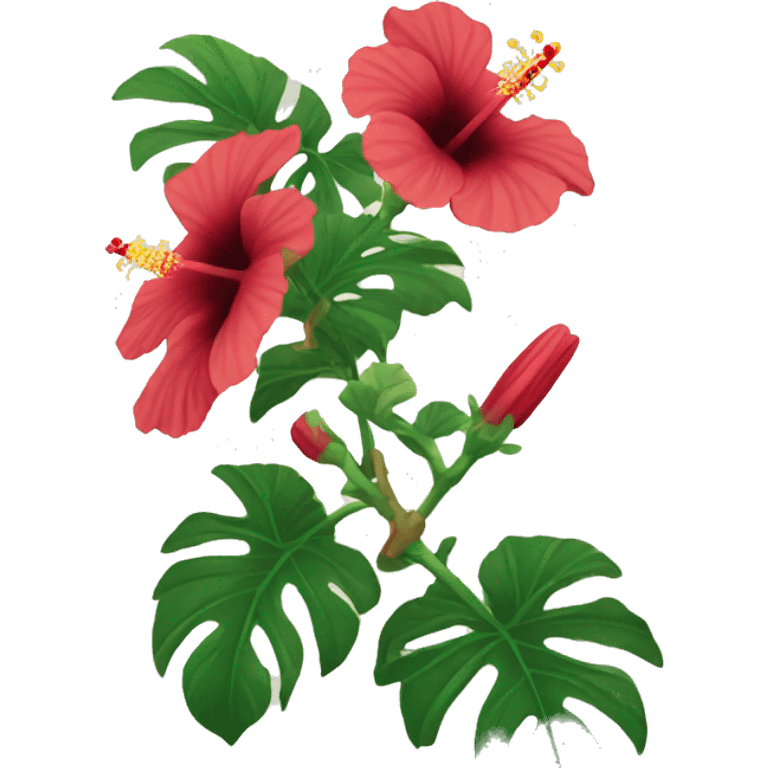 hibiscus emoji